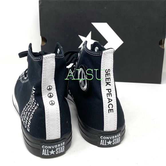 Converse Ctas High Top Canvas Black Men’s Sneakers - Picture 7 of 10